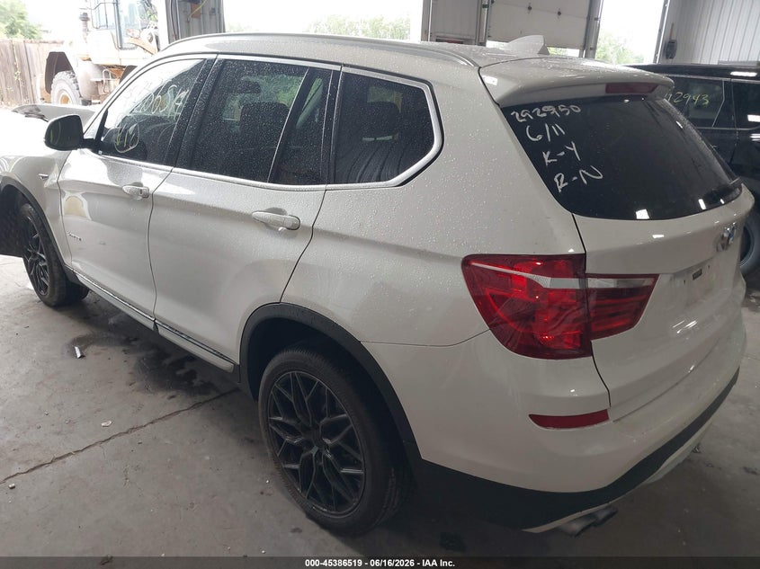 Vin: 5uxwx7c51g0r16801, lot: 45884514, bmw x3 xdrive35i 20163