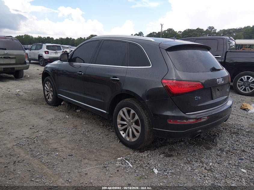 Vin: wa1cfafpxfa087439, lot: 45884587, audi q5 2.0t premium 20153