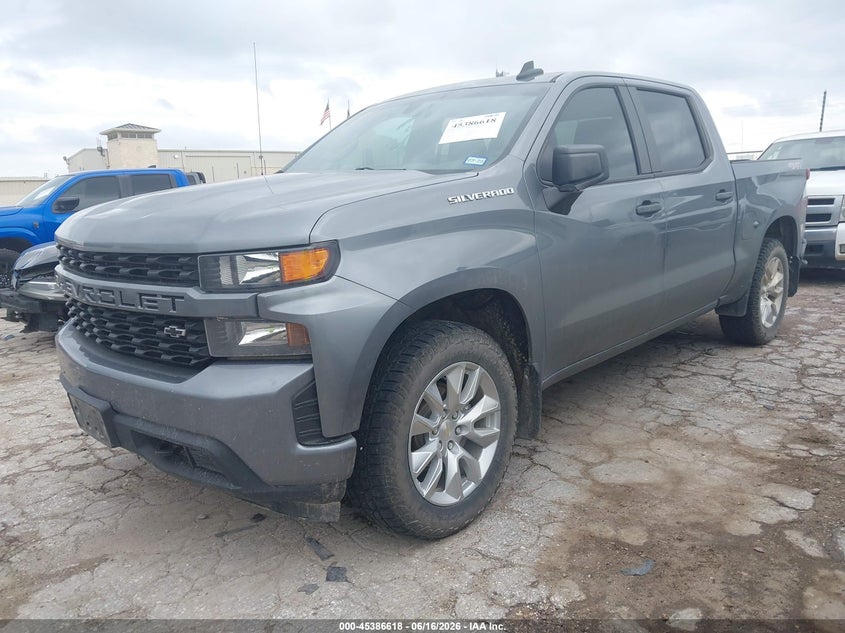2022 Chevrolet Silverado 1500 Ltd 4wd  Short Bed Custom 1GCPYBEK4NZ210570 photo 1