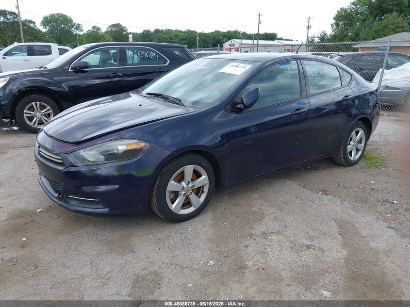 Vin: 1c3cdfbb0fd144432, lot: 45884734, dodge dart sxt 20152