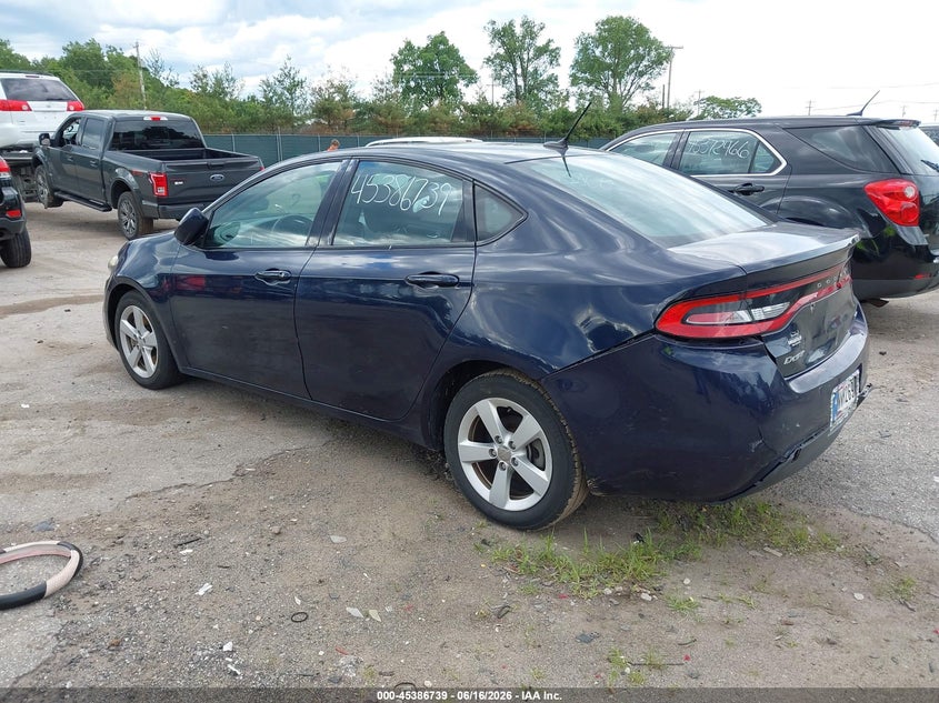 Vin: 1c3cdfbb0fd144432, lot: 45884734, dodge dart sxt 20153