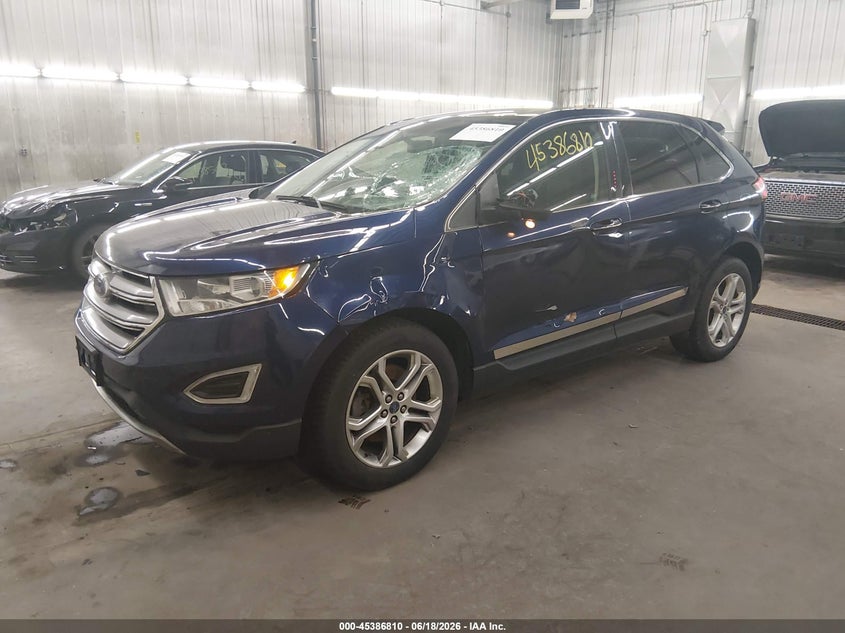 Vin: 2fmpk4k87gbb31935, lot: 45884805, ford edge titanium 20162