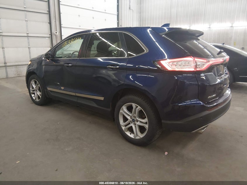 Vin: 2fmpk4k87gbb31935, lot: 45884805, ford edge titanium 20163
