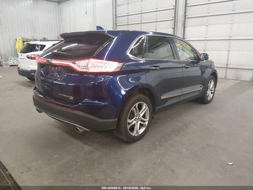 Vin: 2fmpk4k87gbb31935, lot: 45884805, ford edge titanium 20164