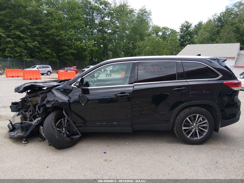 TOYOTA HIGHLANDER 2019 VIN 5TDJZRFH0KS588574