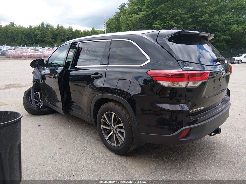 Vin: 5tdjzrfh0ks588574, lot: 45884808, toyota highlander xle 20193