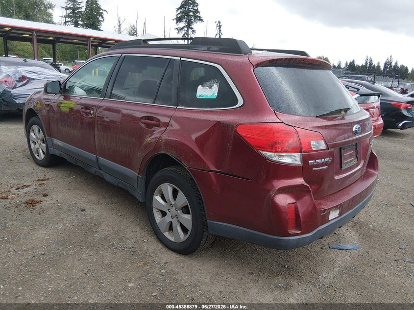 Vin: 4s4brbcc0b3379935, lot: 45884874, subaru outback 2.5i premium 20113