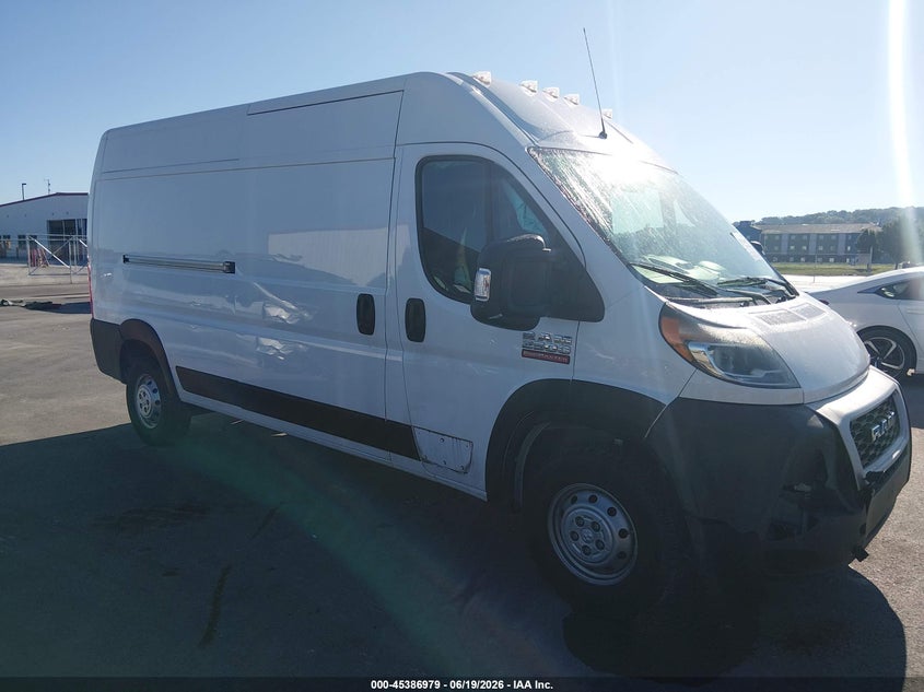 Vin: 3c6lrvdg0me532019, lot: 45884974, ram promaster 2500 high roof 159 wb 2021 img_1
