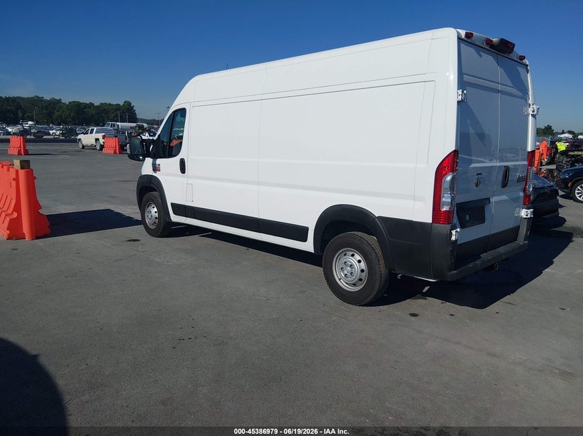 Vin: 3c6lrvdg0me532019, lot: 45884974, ram promaster 2500 high roof 159 wb 20213