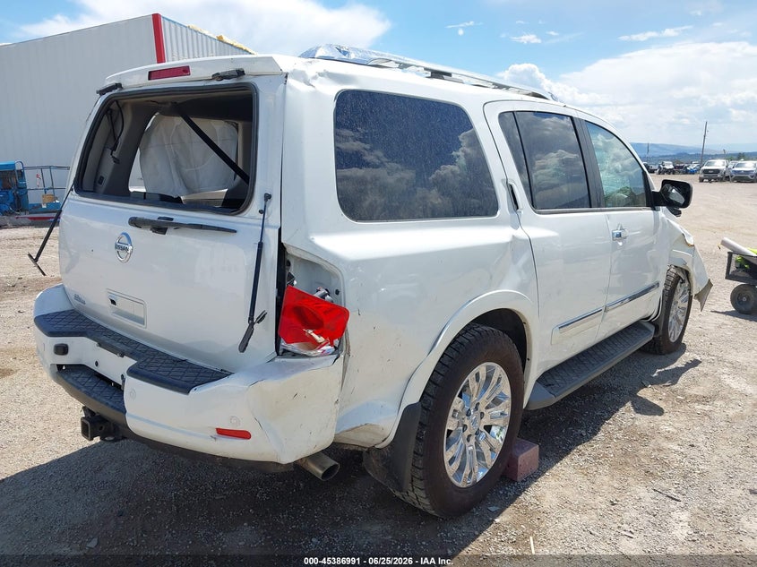 Vin: 5n1aa0ne2fn618725, lot: 45884986, nissan armada platinum 20154