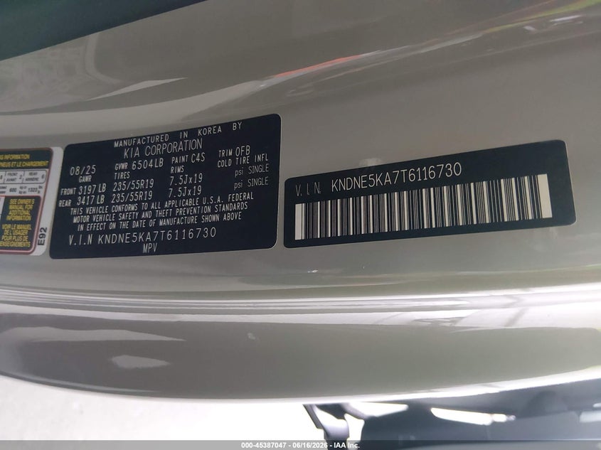 2026 KIA CARNIVAL MPV HYBRID SX — Photo 9