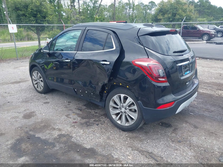 Vin: kl4cjasb7kb786802, lot: 45885128, buick encore fwd preferred 20193
