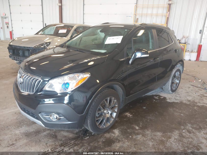 Vin: kl4cj2sm2gb611209, lot: 45885262, buick encore sport touring 20162