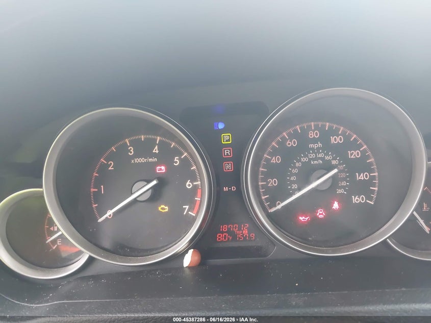 2013 MAZDA 6 SEDAN 2.5L I-4 DOHC, VVT, 170HP