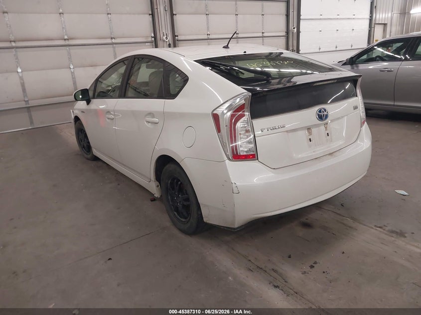 2012 TOYOTA PRIUS auction photo 3