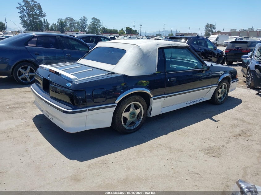 1989 FORD MUSTANG CABRIO 5.0L V8 FI OHV F