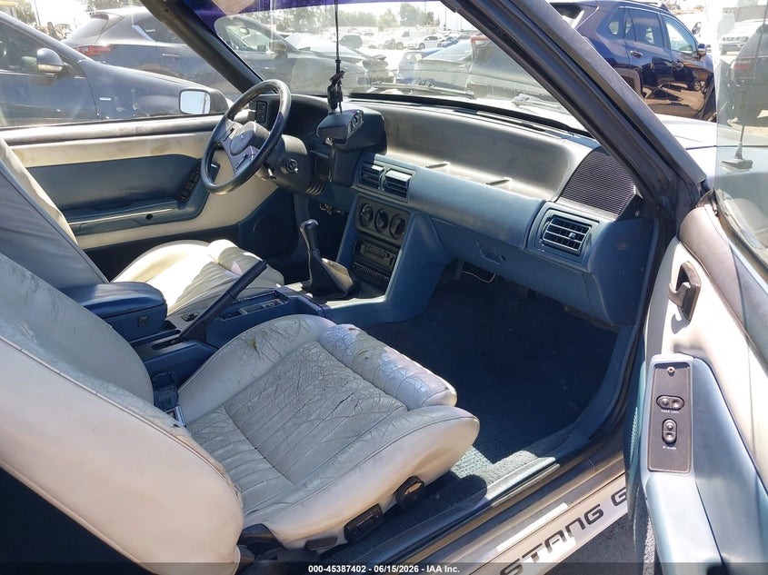 1989 FORD MUSTANG CABRIO 5.0L V8 FI OHV F