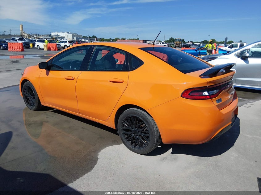 Vin: 1c3cdfbb7ed867208, lot: 45885627, dodge dart sxt 20143