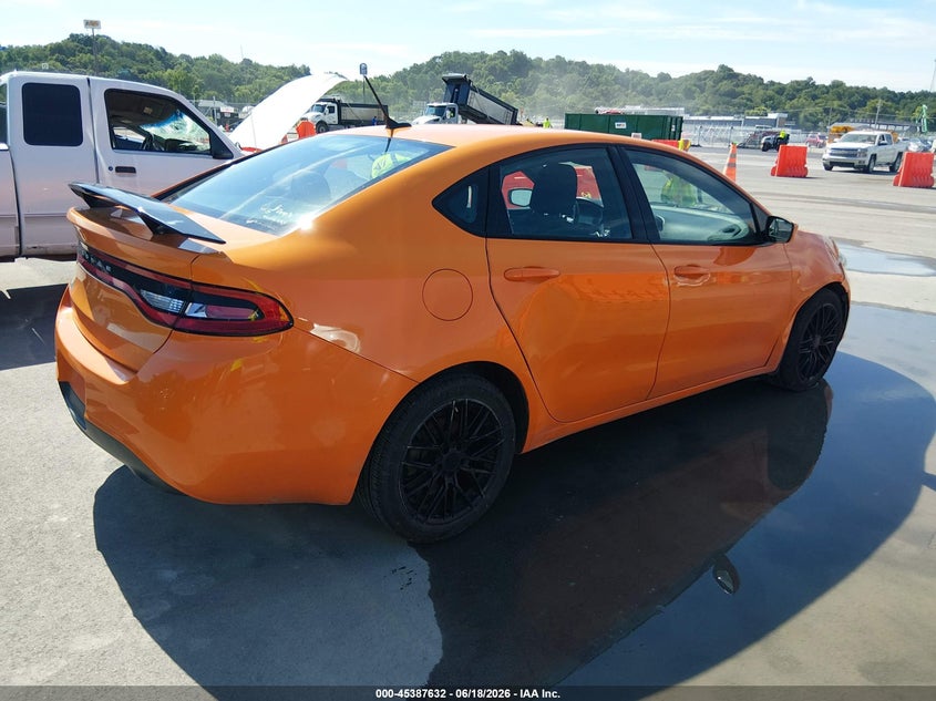 Vin: 1c3cdfbb7ed867208, lot: 45885627, dodge dart sxt 20144