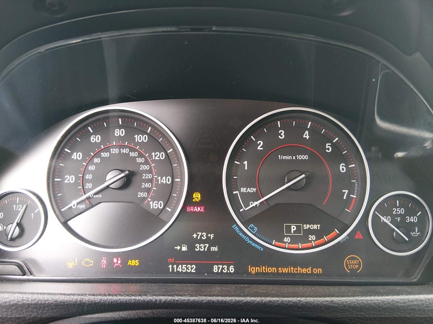 2016 BMW 3 SERIES auction photo 7