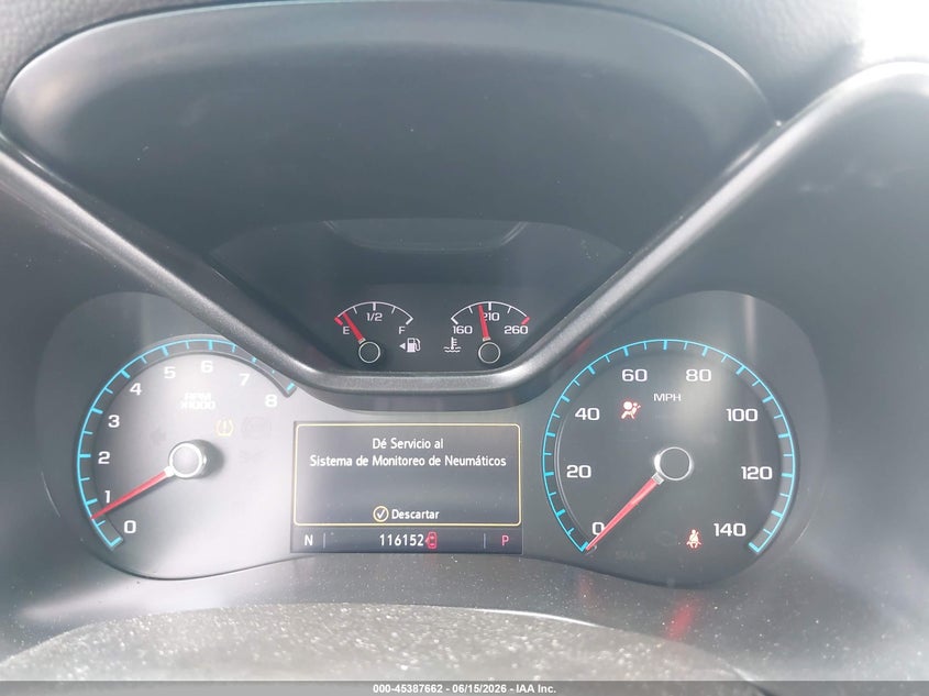 VIN 1GCGSCEN0K1354581 2019 CHEVROLET COLORADO LT
