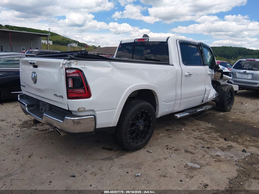 Vin: 1c6srfrtxnn223047, lot: 45885774, ram 1500 laramie  4x4 6'4 box 20224