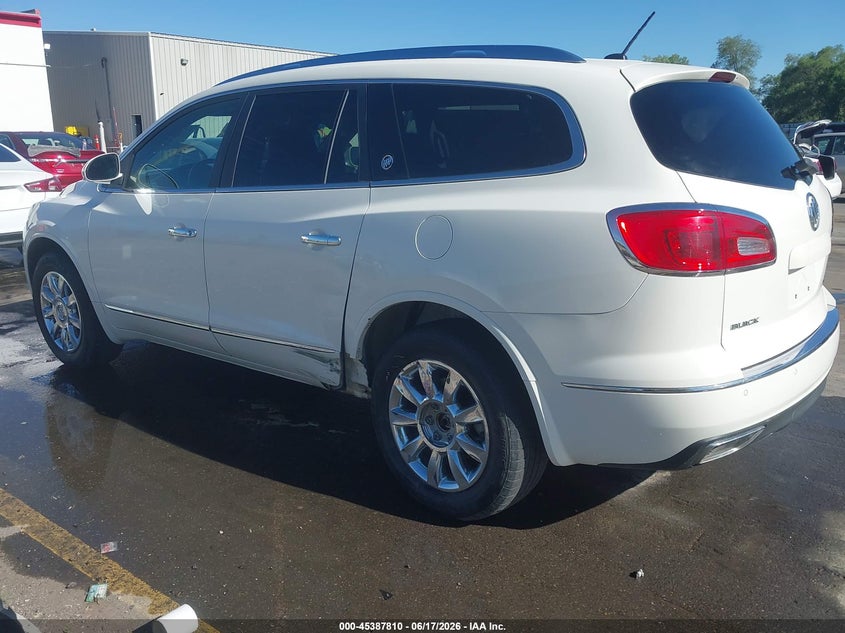 Vin: 5gakvbkd8ej361744, lot: 45885805, buick enclave leather 20143