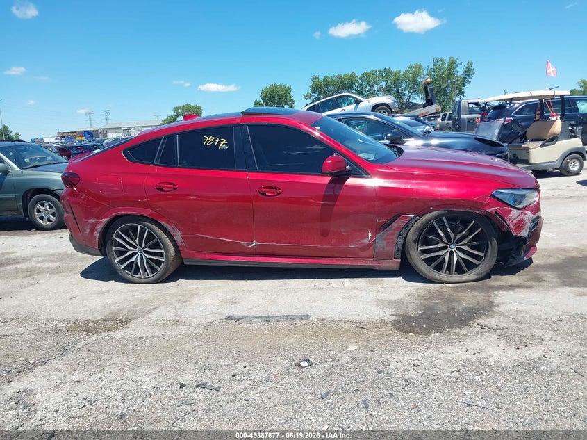 2021 BMW X6 xDrive40I VIN: 5UXCY6C06M9E36343 Lot: 45387877