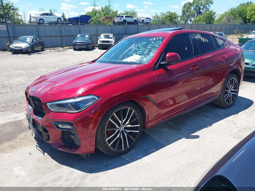 Vin: 5uxcy6c06m9e36343, lot: 45885872, bmw x6 xdrive40i 20212