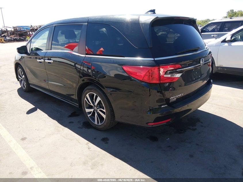 Vin: 5fnrl6h85mb001213, lot: 45885890, honda odyssey touring 20213