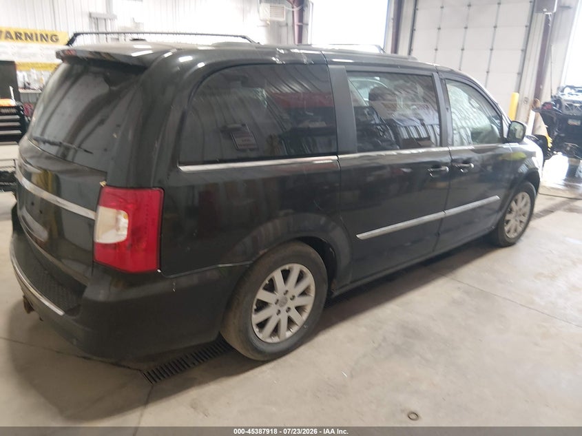 Vin: 2c4rc1bgxdr631672, lot: 45885913, chrysler town & country touring 20134