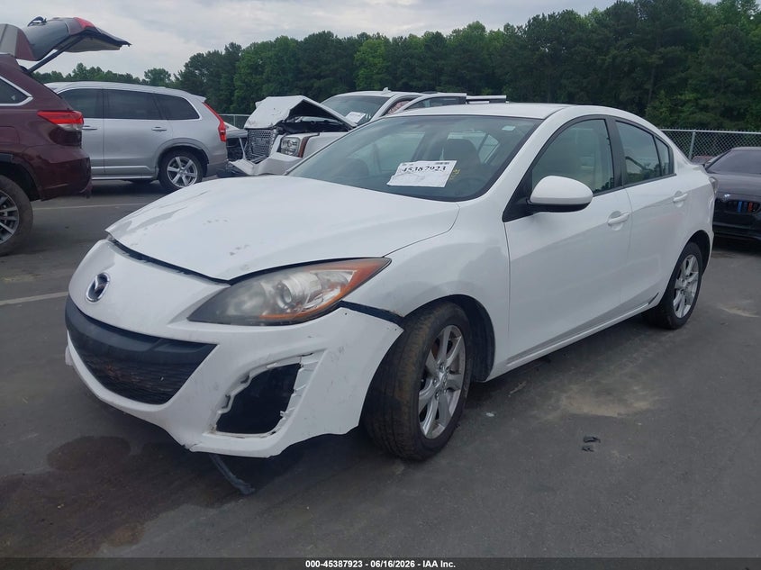 Vin: jm1bl1vf0b1458914, lot: 45885918, mazda mazda3 i touring 20112