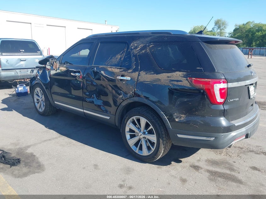 Vin: 1fm5k7f80kgb42540, lot: 45886002, ford explorer limited 20193