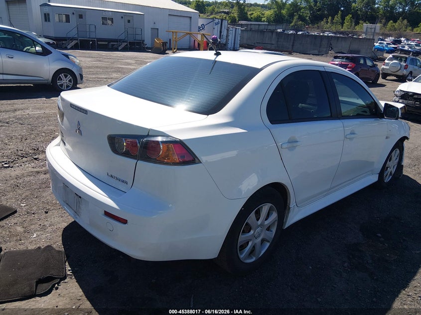 Vin: ja32u2fuxdu020563, lot: 45886012, mitsubishi lancer es 20134