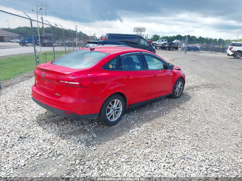 Vin: 1fadp3f27fl244619, lot: 45886030, ford focus se 20154