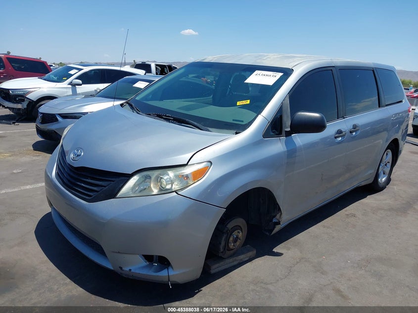 2012 Toyota Sienna Base V6 7 Passenger VIN: 5TDZK3DC1CS181540 Lot: 45388038