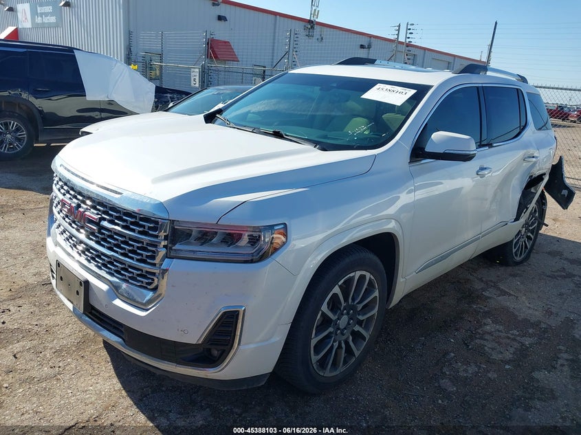 Vin: 1gkknpls8lz162382, lot: 45886098, gmc acadia fwd denali 20202