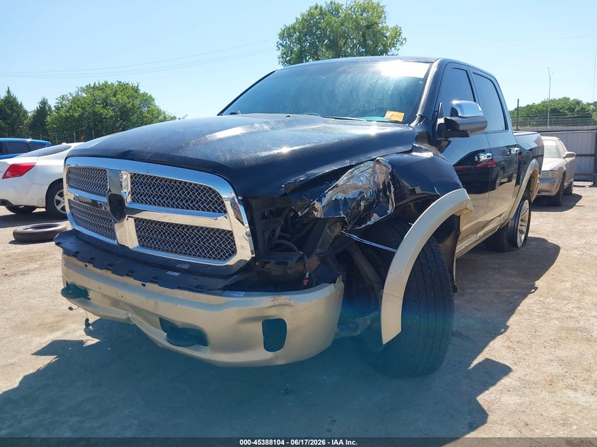 Vin: 1c6rr7pt9ds519913, lot: 45886099, ram 1500 laramie longhorn edition 20132