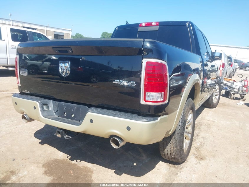 Vin: 1c6rr7pt9ds519913, lot: 45886099, ram 1500 laramie longhorn edition 20134