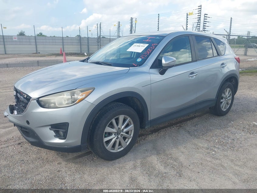 Vin: jm3ke2cy1g0681830, lot: 45886314, mazda cx-5 touring 20162