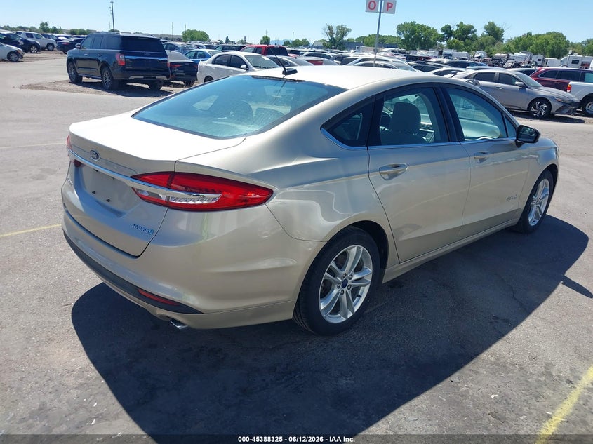 2018 FORD FUSION SEDAN 2.0L I-4 DOHC, VVT, 141HP