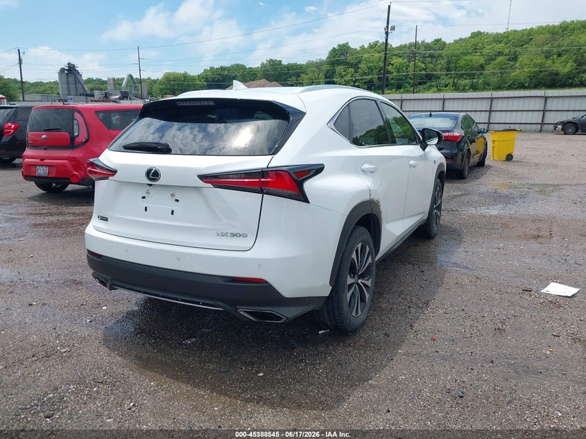 Vin: jtjbarbz3k2179113, lot: 45886541, lexus nx 300 f sport 20194