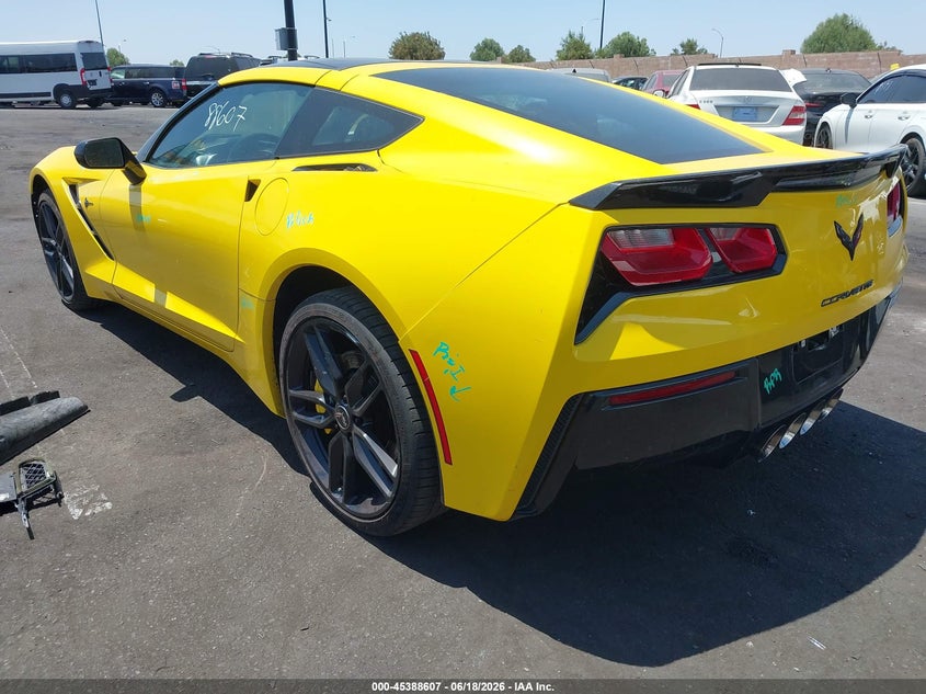 Vin: 1g1ym2d79f5108079, lot: 45886602, chevrolet corvette stingray z51 20153