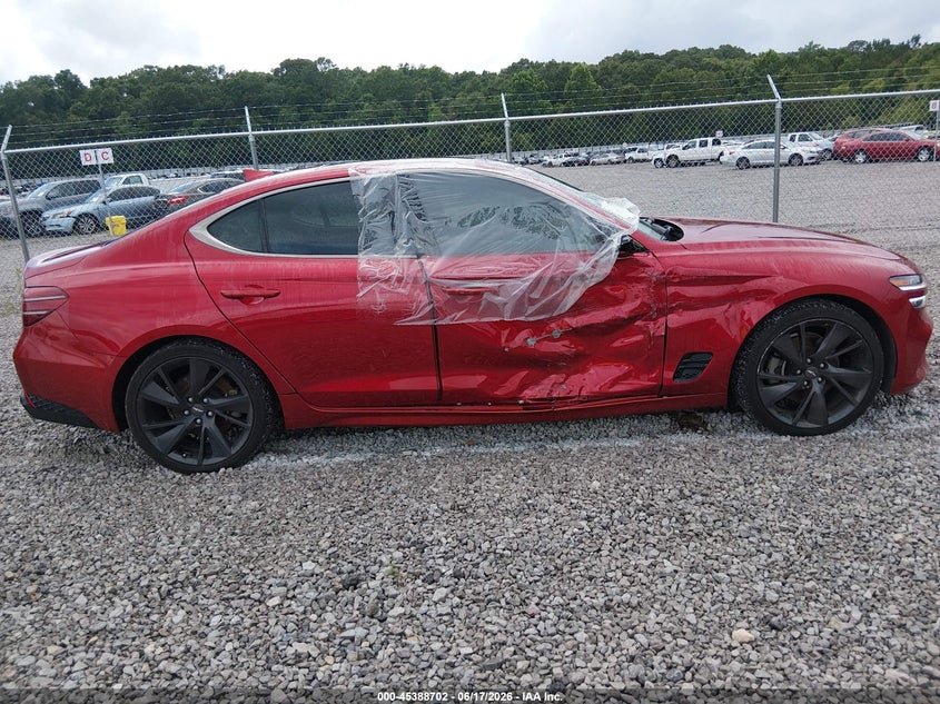 2023 Genesis G70 2.0T Rwd VIN: KMTG34TA1PU121724 Lot: 45388702