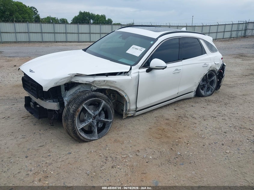 Vin: kmumfdtbxtu252966, lot: 45886730, genesis gv70 2.5t sport prestige 20262