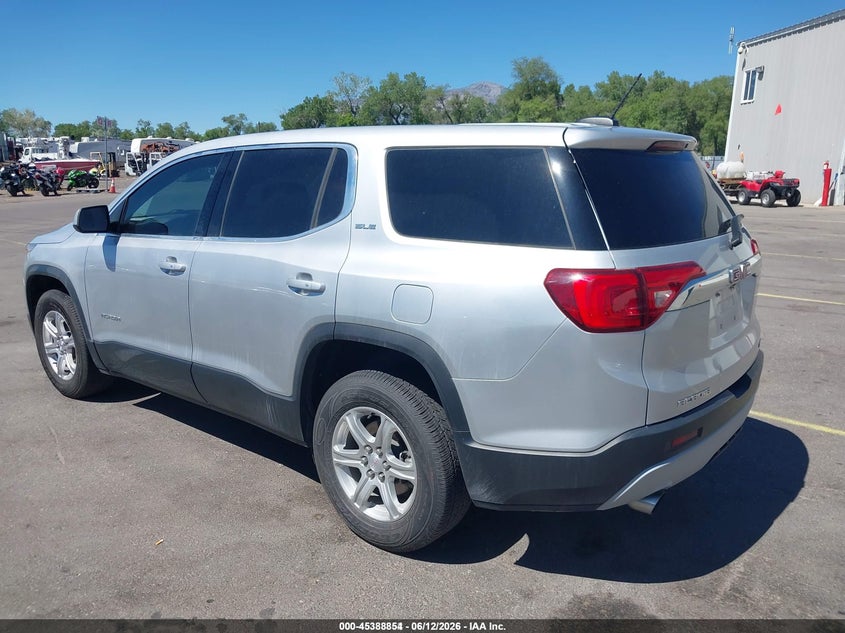 Vin: 1gkknrlsxkz128339, lot: 45886849, gmc acadia sle-1 20193