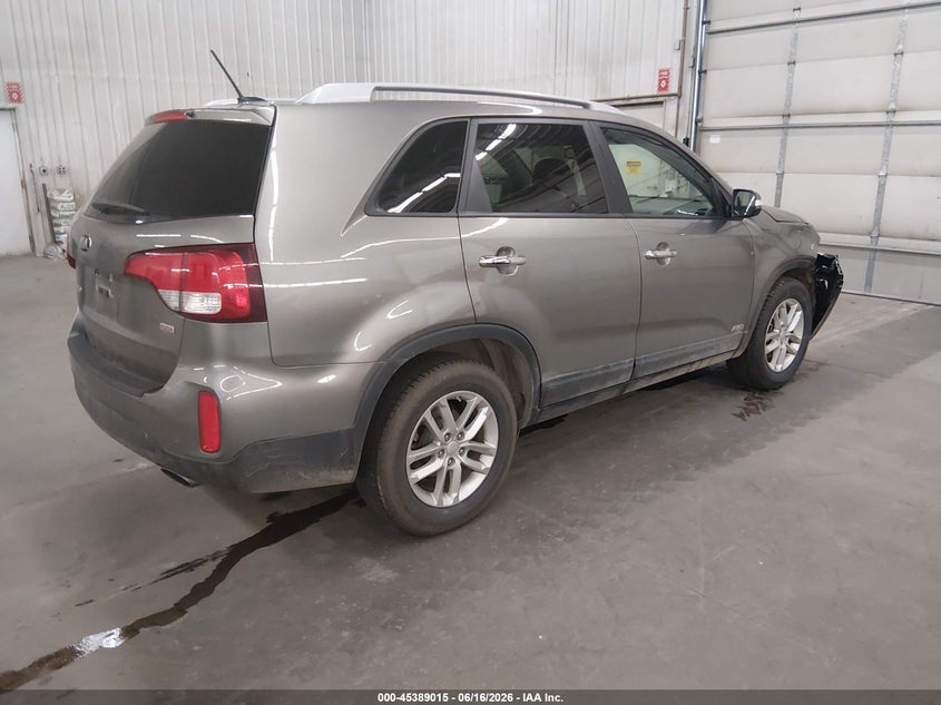 Vin: 5xyktda73fg563498, lot: 45887010, kia sorento lx v6 20154
