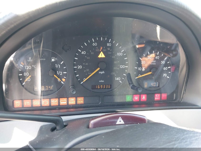 2000 Mercedes-Benz Ml 430 VIN: 4JGAB72E4YA167446 Lot: 45389064