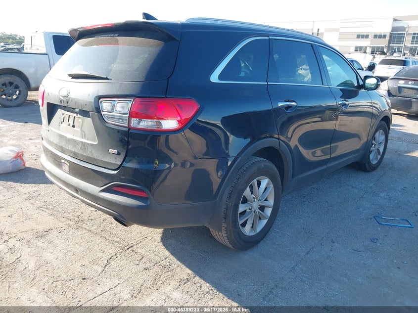 Vin: 5xypg4a39jg376380, lot: 45887228, kia sorento 2.4l lx 20184