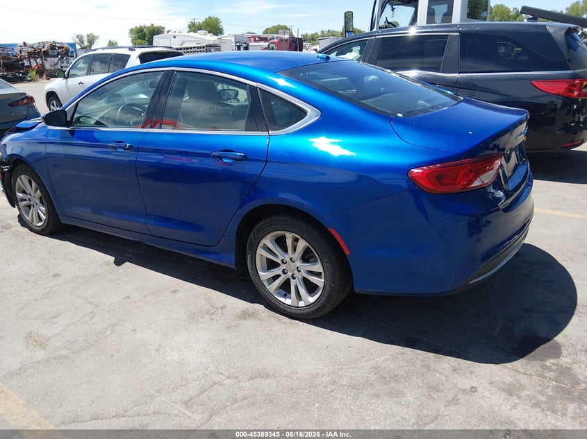 Vin: 1c3cccab2fn660577, lot: 45887340, chrysler 200 limited 20153